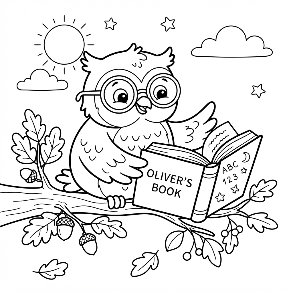 Preview of Oliver Coloring Page