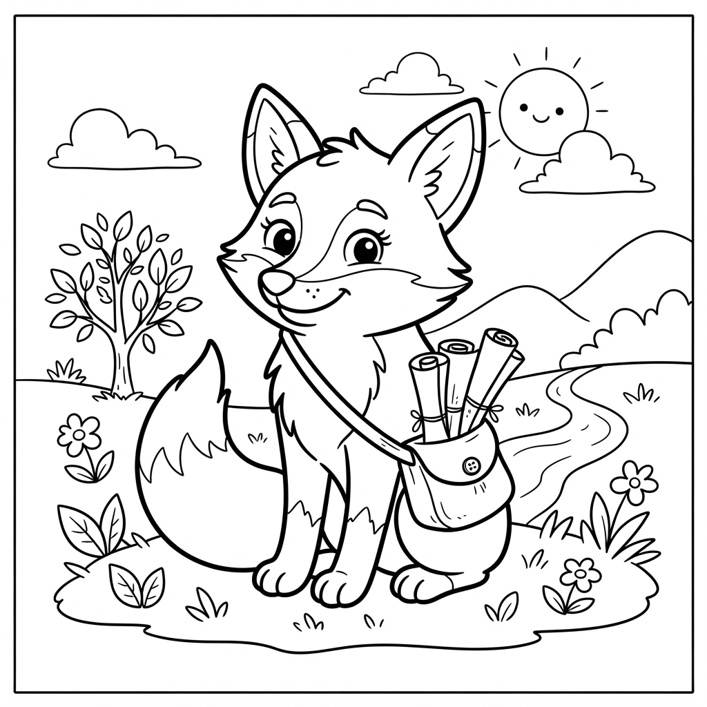 Preview of Rusty Coloring Page