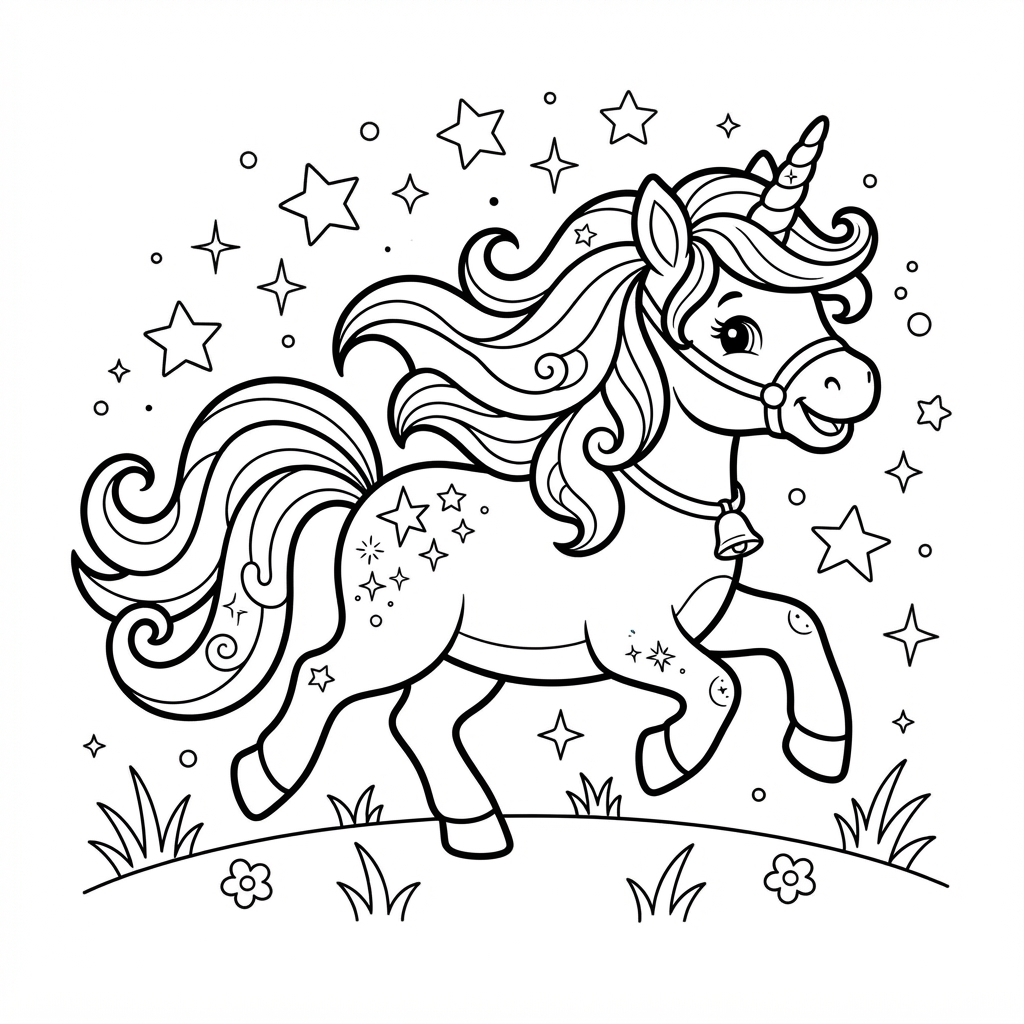 Preview of Stardust Coloring Page
