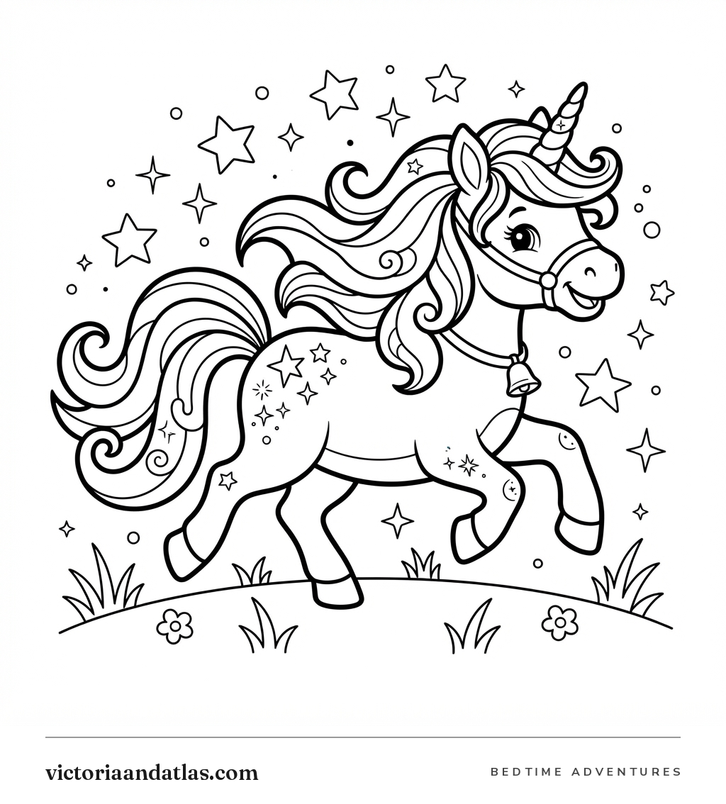 Preview of Stardust Coloring Page