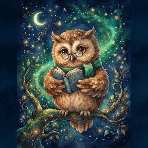Portrait of Oliver, The Wise Owl
