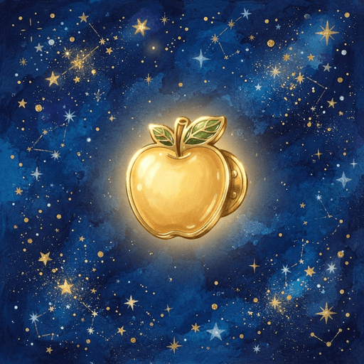 Golden Apple Pin
