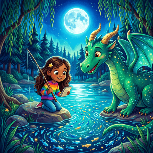 Cover illustration for Victoria & Atlas and the Lake of a Thousand Questions