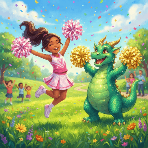 Cover art for The Dragon Who Learned to Cheer